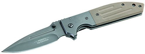 Herbertz TOP-Collection Messer Einhandmesser Edelstahlbacken Länge geöffnet: 20.2cm, Grau, M