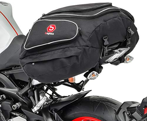 Bagtecs - Motorrad Hecktasche Gepäck-Tasche Motoroller Motorradgepäck für sozius hinten schwarz