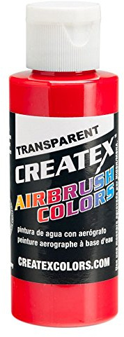 Createx - Pintura para aerógrafo (60 ml), Color Rojo Transparente