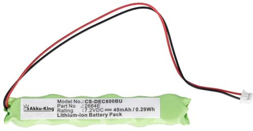 Akku-King Backup, CMOS Batterie für Dell Inspiron 3700, 3800, 4000, 8000, 8100 - ersetzt 0202GU - NI-MH 40mAh