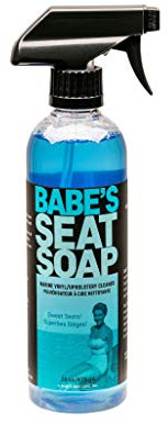 Babe’s Seat Soap – Marine Vinyl, Plastic & Leather Cleaner for Boat Seats – Cleans, Conditions & Protects Upholstery from Suntan Oil & Dirt - 1 Pint/Spray