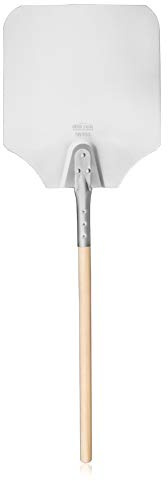 New Star Foodservice 50165 Aluminum Pizza Peel, Wooden Handle, 12 x 14 inch Blade, 36 inch overall