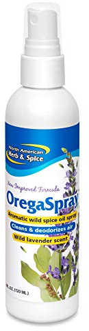 NORTH AMERICAN HERB & SPICE OregaSpray - 4 fl. oz. - All-Natural Surface Cleaner, Air Deodorizer, & Vegetable Wash - Includes Clove, Cumin, Lavender, Oregano Oil - Non-GMO