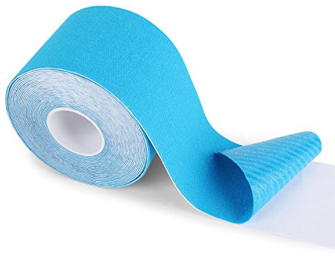 FITOP Baumwoll Kinesiologie Tape Physio Tape 5 m x 5 cm (Blau)