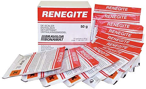 AUK Renegite Lot de 15 sachets de détartrage pour bouilloire 50 g