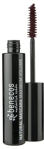 Benecos Mascara Maximum Volume smooth brown - Wimperntusche für Dichte & Schwung - Naturkosmetik mit Bio-Bienenwachs, Jojoba & Vitamin E - braun - 8ml
