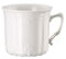 Hutschenreuther Baronesse Kaffee-Obertasse groß, Obere, Porzellan, Weiß, 300 ml, 02033-800001-14762