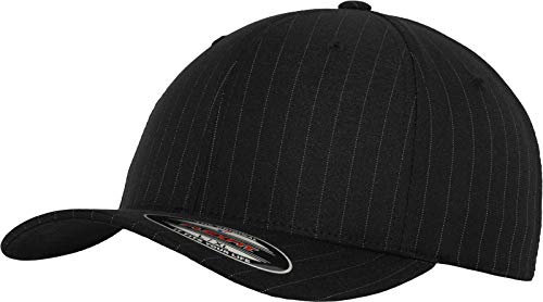 Flexfit Erwachsene Pinstripe Mützen, Blk/Wht, L/XL