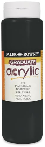 Daler Rowney Graduate Acrylic 500ML Pearl Black