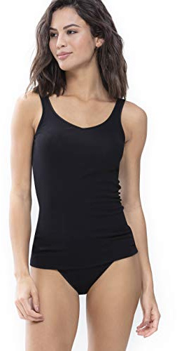 Mey Underwear Tank top fine Rib Black Size 38