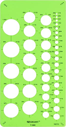 Westcott Circle Template, Small (T-800)