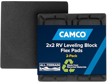 Camco 44600 Universal Flex Pads for Leveling Blocks, 8.5” x 8.5”