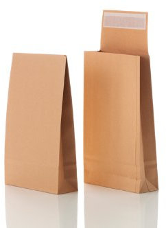 Bong Faltentaschen C5 (250 Stück) 229x162x30 mm | haftklebende Faltentaschen mit Klotzboden und Seitenfalte | Versandtaschen C5 aus braunem Kraftpapier | Umschläge 110g/m² | Braun
