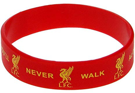 Official LIVERPOOL FC YNWA Red Rubber Bracelet
