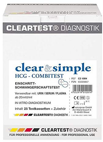 Clear & Simple Schwangerschaftstest 25 Testkassetten