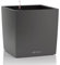 LECHUZA CUBE Premium 50 anthrazit metallic 16563