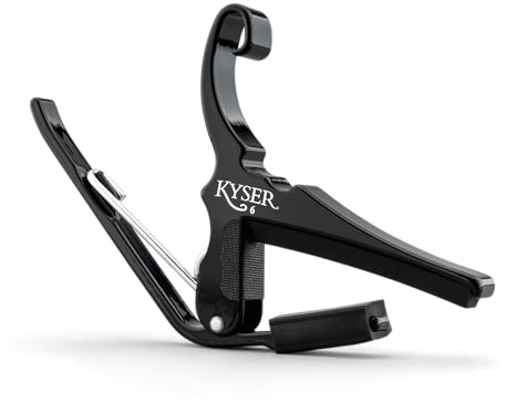 Kyser Quick-Change Capo for 6-string acoustic guitars, Black, KG6B