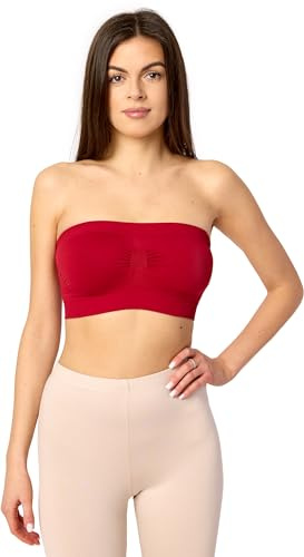 Merry Style Dam Bandeau Top 06 161 (Röd, L-XL)