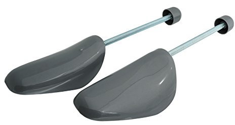 Incutex 1 Paar Schuhstrecker variabel Gr. 38-44, Verstellbare Schuhformer Schuhspanner aus Kunststoff, grau
