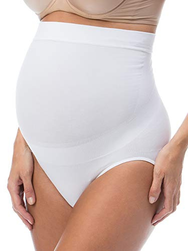 RelaxMaternity 5100 (Vit, XXL) Mammatrosa, bomull, med stöd för mage, graviditetsgördel