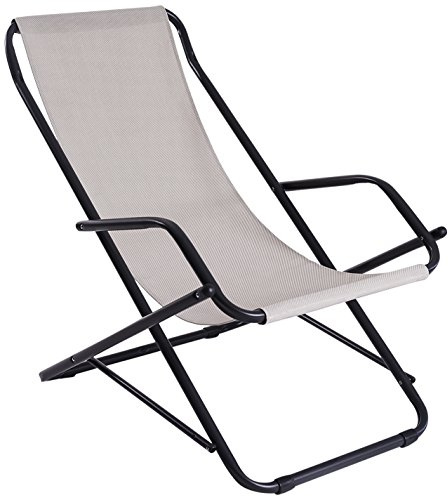 Stiliac 7401 Sdraio Dondolino Oscillante Swing, Tortora, tubolare in acciaio