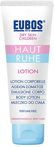 LOCIÓN DE EUBOS PIEL EN CALMA: loción corporal para la piel seca de los niños y la dermatitis atópica | Calma inten-siva de la piel y alivio de la irritación y el picor | Vegana | 125ml