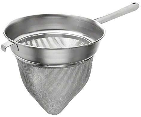 Stainless Steel Bouillon Strainer Size: 8 H x 8 W x 8 D