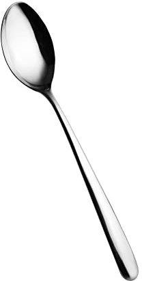 Salvinelli Style Set Cucchiai da tavola Acciaio Inox 18/10, Cucchiaio 12 Pezzi, Spessore 2,5 mm, Made in Italy, Finitura Lucida