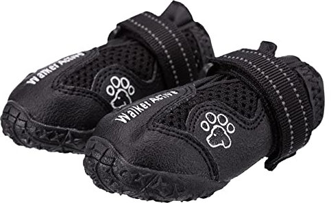 TRIXIE Pfotenschutz Walker Active - atmungsaktive Hundeschuhe für Outdoor-Abenteuer - XS , Schuhe für Hunde mit Reflektoren - 19460