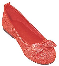 Rubies Wizard of Oz: Dorothy Deluxe Red Glitter Costume Shoes for Kids, Girl's Small