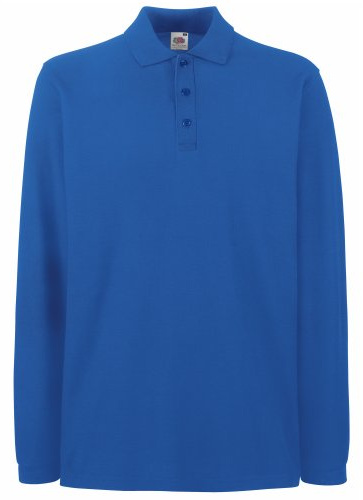 Fruit of The Loom Mens Premium Long Sleeve Polo Shirt (XL) (Navy)