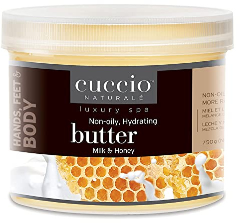 Cuccio Naturale Milk and Honey Butter Blend – Ultra Moisturizing Cream for Hands, Feet, and Body – 26 Ounces