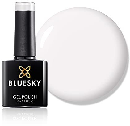 Bluesky Gel Nail Polish, Cream Puff 80501, French, Light,White 10 ml (Requires Curing Under UV LED Lamp)