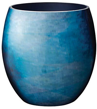 Stelton Stockholm Ø 166, mittel-Horizon Vase, Aluminium, 21 x 21 x 23 cm
