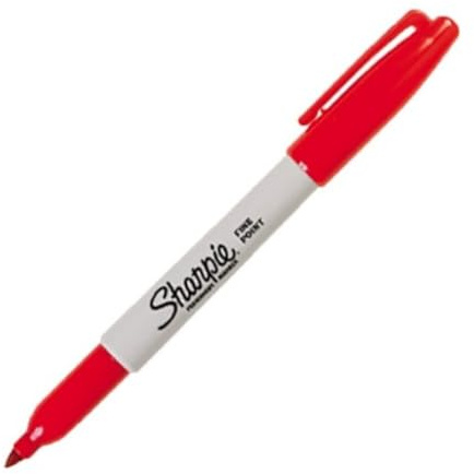 Best Price Square MARKER FINE TIP RED BPSCA S0810940 - OE05286 By SHARPIE