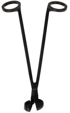 MUXSAM 1 Stück Kerzendochtschneider Schwarze Kerzedocht Scheren Scherblock Werkzeug Kerzenlöscher Kerzendochtschneider Dochtschere Edelstahl