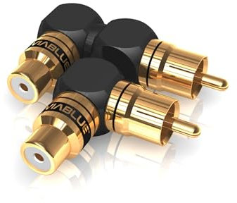 VIABLUE XS CINCHADAPTER 90° S/XL Mix * 1 Paar Adapter * 24 Karat echtvergoldet