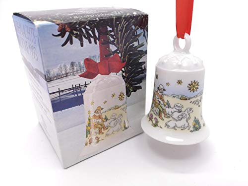 Hutschenreuther Weihnachtsglocke 1993*Rarität, Porzellanglocke, Anhänger, Weihnachten, Baumschmuck
