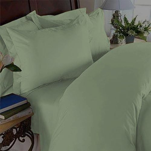 Elegant Comfort 1500 Premier - Wrinkle Resistant - Hotel Quality Ultra Soft Luxurious 4 pcs Bed Sheet Set, Deep Pocket Up to 16 - Many Size and Colors, Full, Green