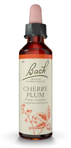FLEURS DE BACH ORIGINAL - Cherry Plum No 6 - Pour plus de maîtrise - Aide à reprendre le contrôle de ses émotions - Élixir floral naturel pour le bien-être émotionnel - Compte-Gouttes 20ml - Vegan