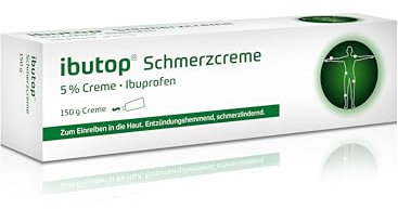 ibutop Schmerzcreme 5%, bei entzündlich-rheumatischen Erkrankungen und chronischen Gelenk- und Muskelschmerzen, mit Ibuprofen, entzündungshemmend, langanhaltend, Creme 150g