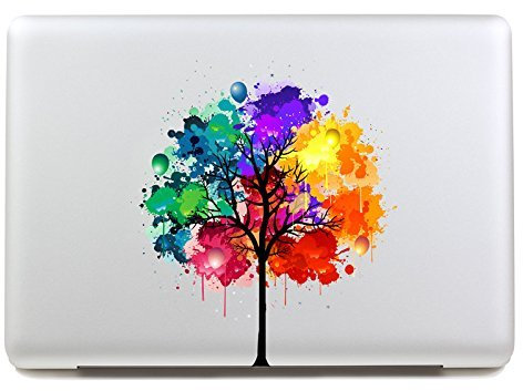 VATI Hojas desprendibles Colorido árbol Mejor Sticker Decal la Piel del Vinilo del Arte Apple Macbook Pro Aire Mac de 13Pulgadas/Unibody 13 Inch Laptop