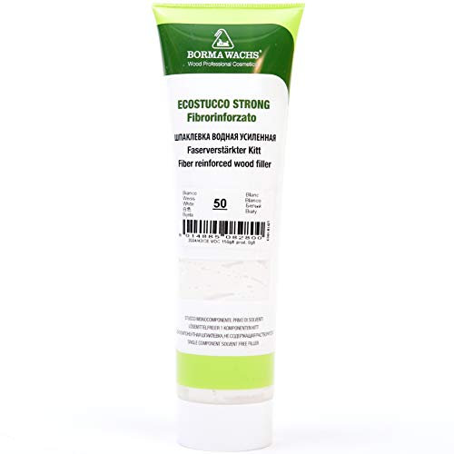 BORMA Faserverstärkter Holzkitt Spachtelmasse Extra Strong 200g - Weiss - 50