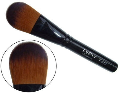 LyDia professional black foundation/concealer/face mask cosmetic makeup brush F-012 (Length: 13.50cm / 5.4 inches)