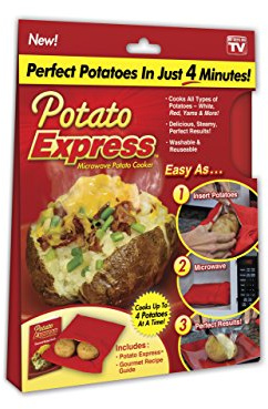 Ontel Microwave Cooker, Perfect Potatoes in Just 4 Minutes – As Seen On Tv, Small