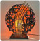 Simandra Deko-Leuchte Stimmungsleuchte Stehleuchte Tischleuchte Tischlampe Bali Asia Feng Shui Color Orange