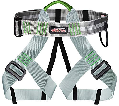 ALPIDEX Universal Klettergurt für Damen und Herren EN 12277 Sitzgurt zum Klettern mit verstellbaren Beinschlaufen, Farbe: Green Pepper