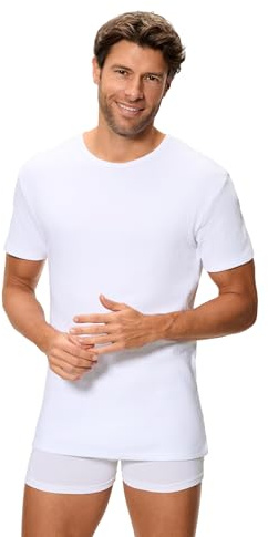 Abanderado Camiseta térmica de Manga Corta y Cuello Redondo Algodón de Invierno Hombre x1