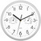 Foxtop Wall Clock with Thermometer Hygrometer, Indoor Semi-outdoor Modern Silent Non-Ticking Outside Temperature Humidity Clock for Garden Kitchen Bathroom Bedroom Living Room Office