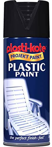 Plasti-kote 10606 400ml Plastic Paint Gloss - Black